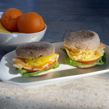 RECIPE: Breakfast sandwich (one or two servings)
